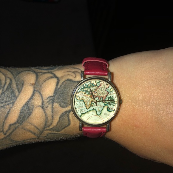 Urban Outfitters Accessories - World Map Watch